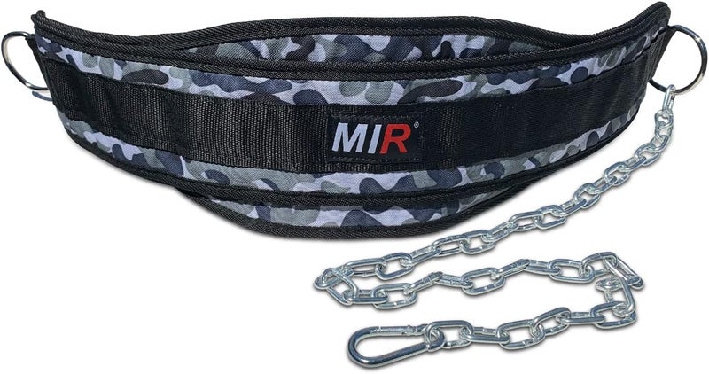 MIR Dip belt With 36" - 38" chain, 500lbs - 650lbs weight capacity, Weight lifting for dips and pullups - Image 1